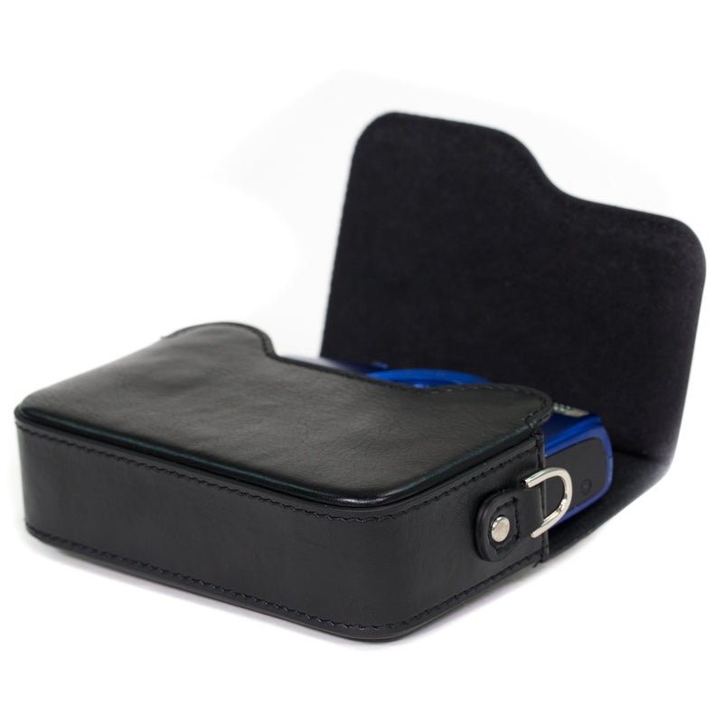 MegaGear MG1089 Leather Camera Case with Strap Compatible with Canon PowerShot SX620 HS, ELPH 180, ELPH 190 is, ELPH 360 HS, ELPH 170 is, SX610 HS - Black - Image 5